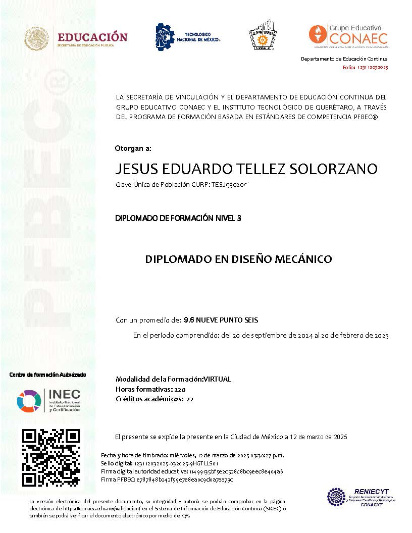 Diplomado con validez oficial